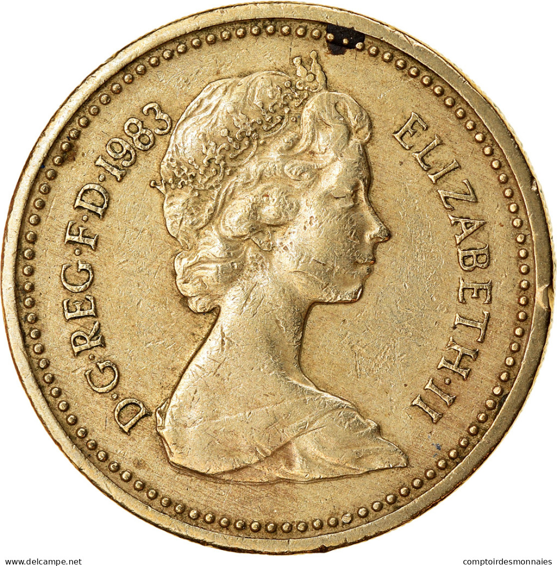 Monnaie, Grande-Bretagne, Elizabeth II, Pound, 1983, TTB, Nickel-brass, KM:933 - 1 Pound