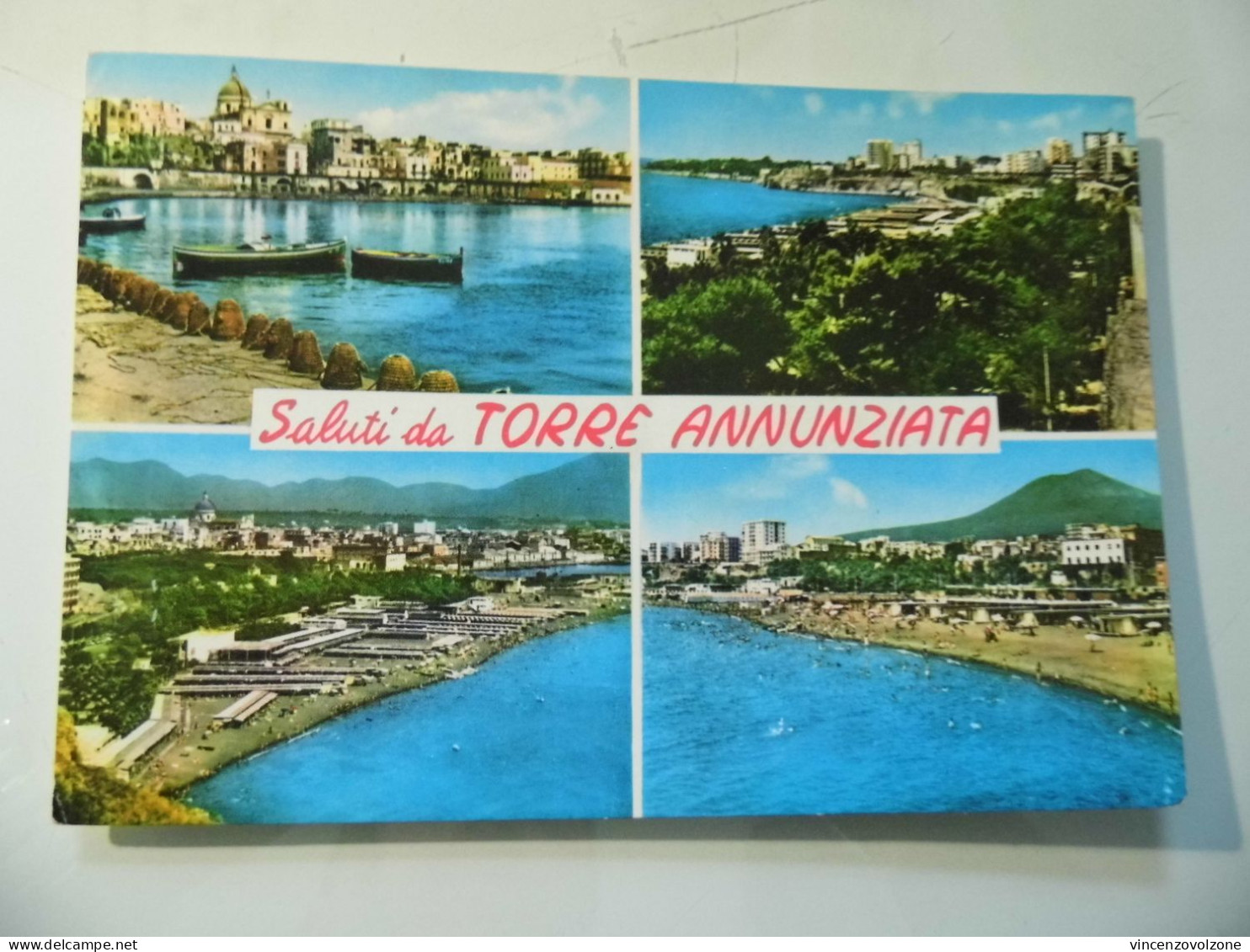 Cartolina Viaggiata "Saluti Da TORRE ANNUNZIATA" Vedutine 1973 - Torre Annunziata