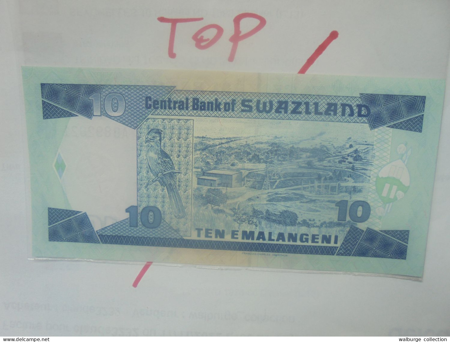 SWAZILAND 10 EMALANGENI 1995 Signature N°7 Neuf/UNC(B.29) - Swaziland