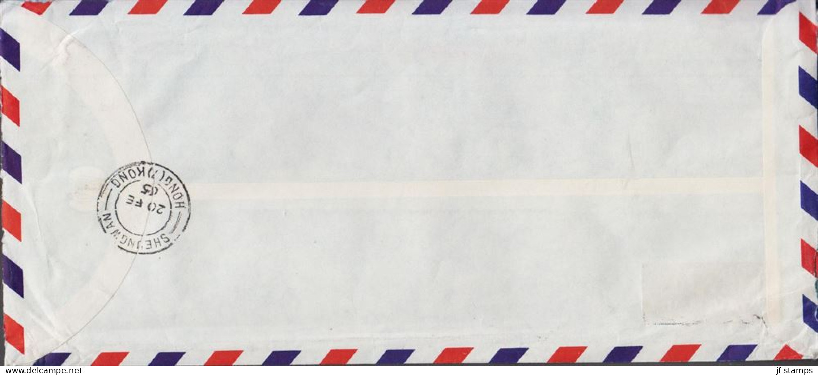 1965. HONG KONG. Registered Cover To Sweden With Elizabeth 20 C + 3-stripe $ 1 And $ 5 Cance... (Michel 208+) - JF531098 - Briefe U. Dokumente