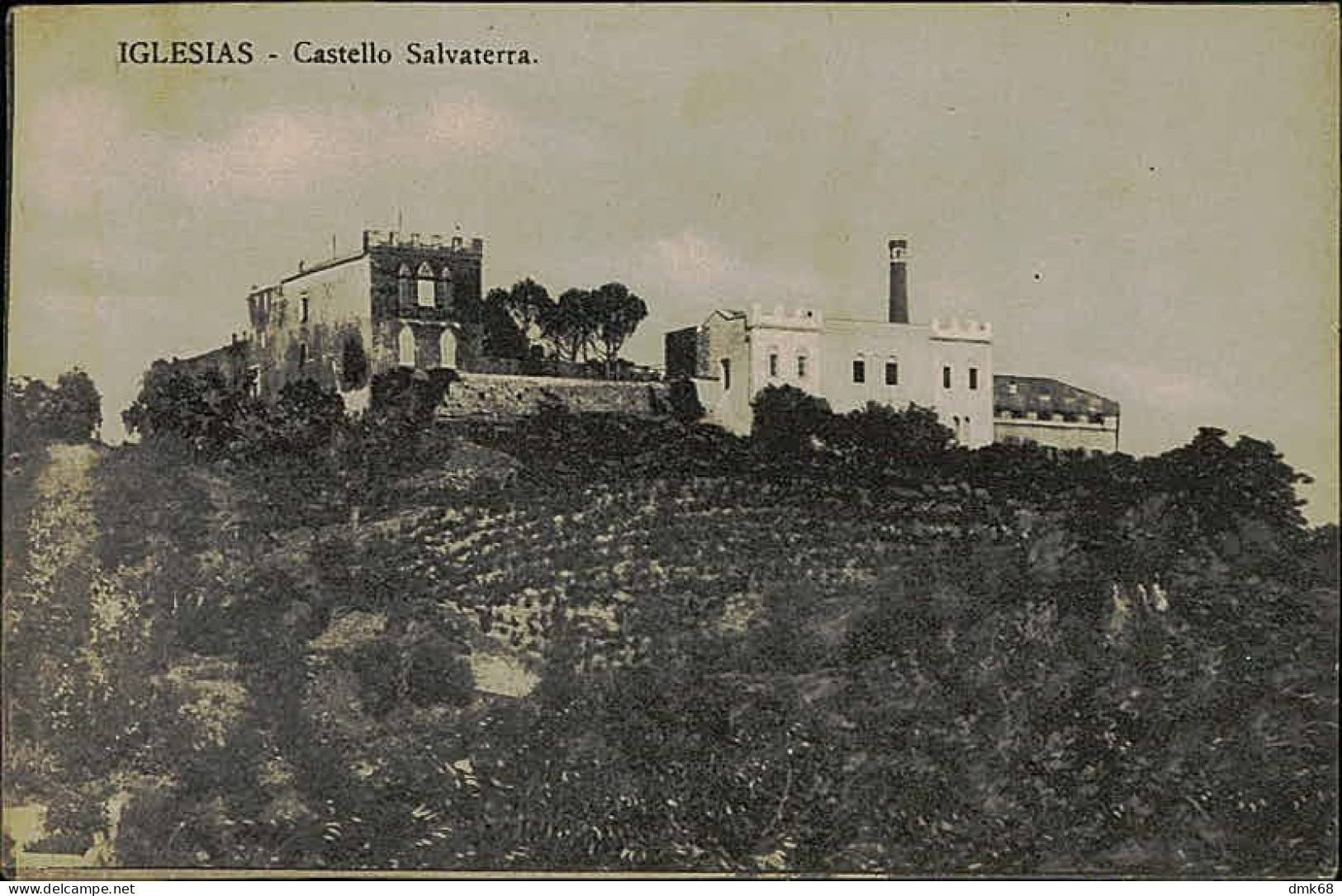 IGLESIAS - CASTELLO SALVATERRA - EDIZIONE A. MELONI - SPEDITA 1912 (15463) - Iglesias