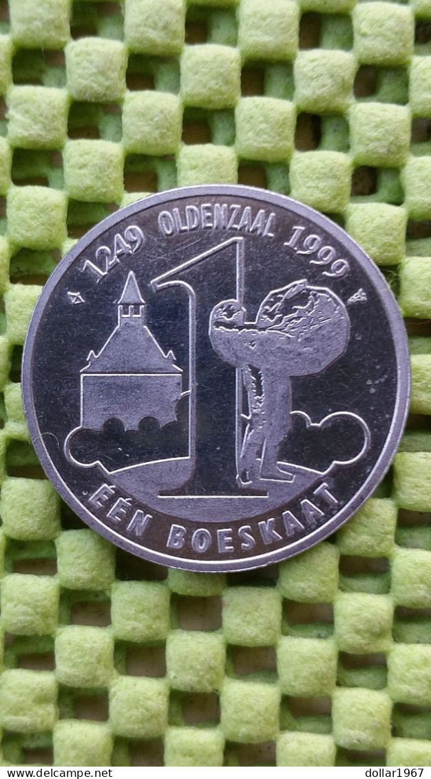 1 Boeskaat -750 JAAR STADSRECHTEN OLDENZAAL 1999 -  Foto's  For Condition. (Originalscan !!) - Pièces écrasées (Elongated Coins)