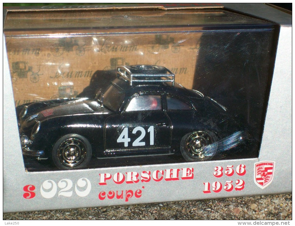 BRUMM - S 020 PORSCHE 356 RALLY MONTECARLO  1952    AVEC SA BOITE Scala 1/43 - Brumm