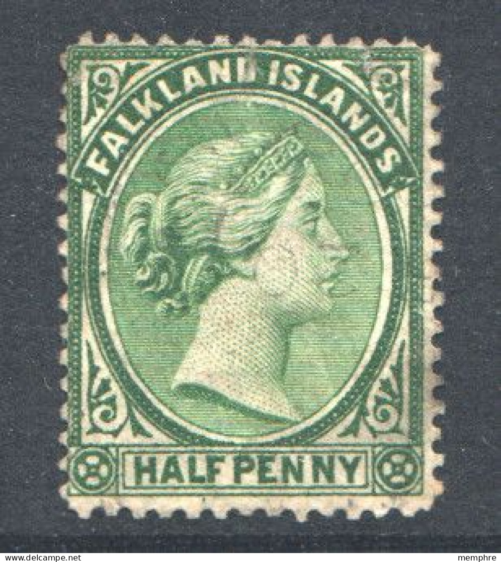 1891  Victoria   &frac12;d.  Green  SG 16  MM - MH - Falkland