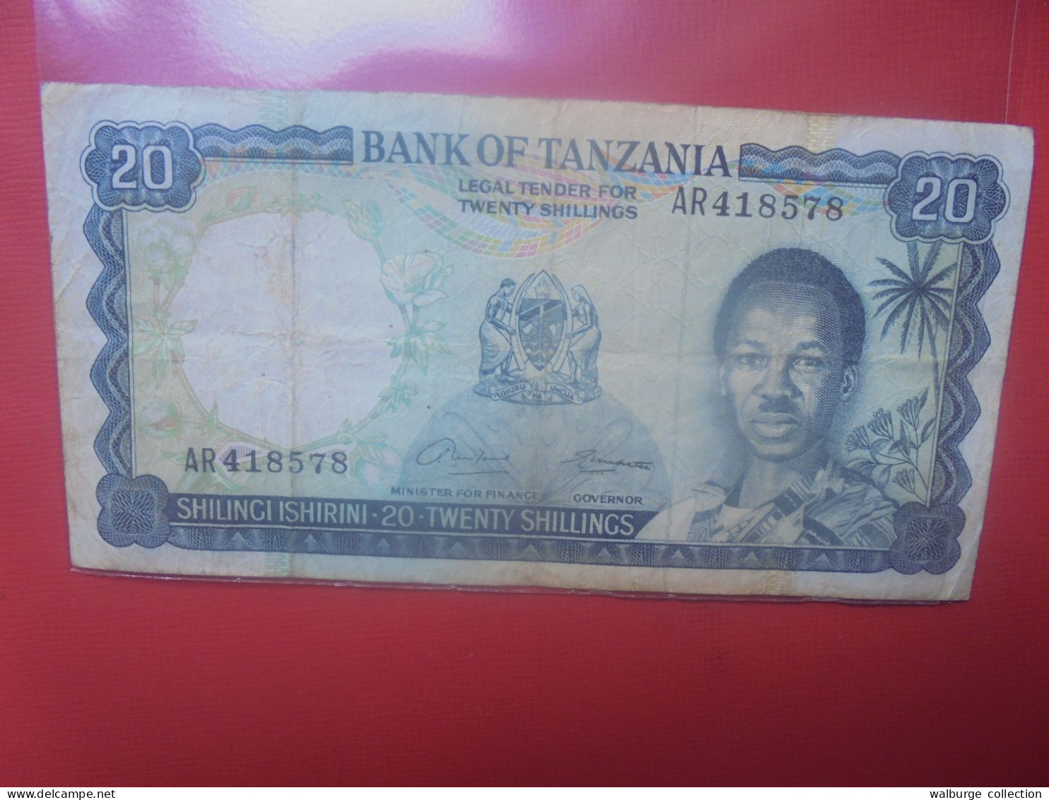 TANZANIE 20 SHILLINGS 1966 Signature N°1 Circuler (B.29) - Tanzanie