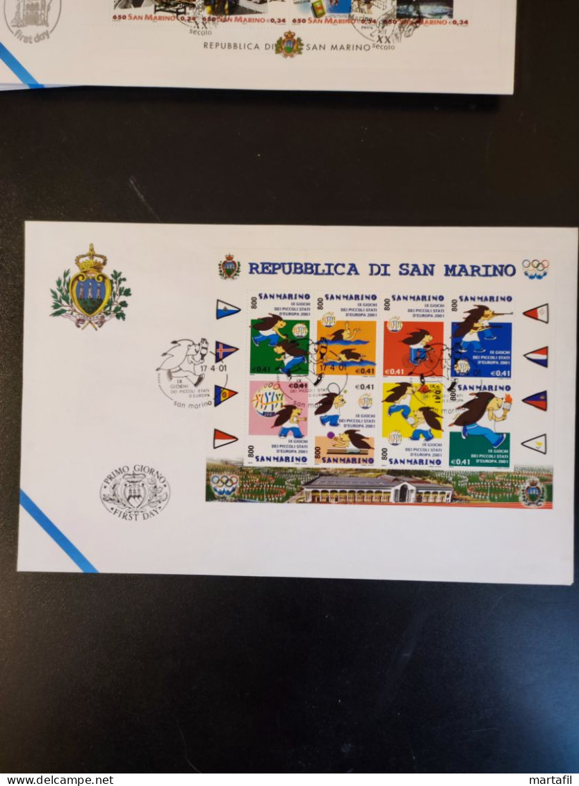 LOTTO +50 FDC SAN MARINO, anni 2000/2010 con BF, Ascat, Fenice e serie con più valori, -2€ l'una