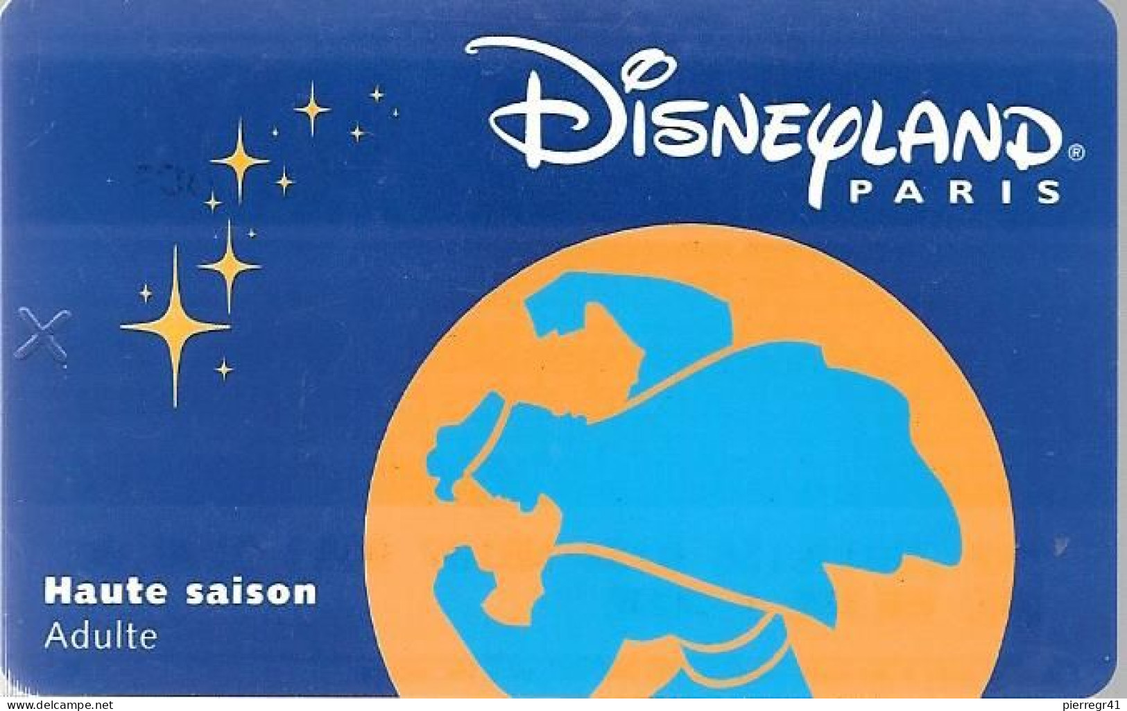 PASS--DISNEY-DISNEYLAND PARIS-1998-HERCULE ADULTE-V° Serie N°98087H-VALIDE 1 JOUR-TBE - Disney Passports