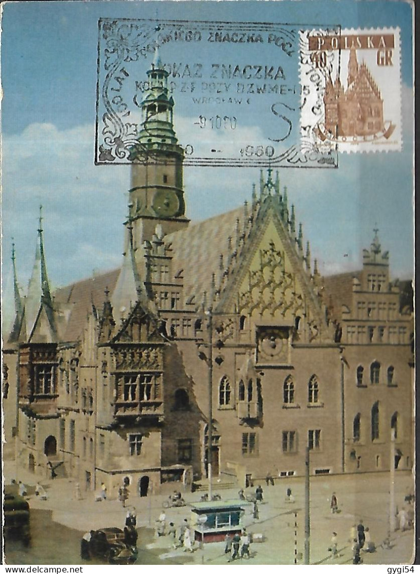 POLOGNE CARTE MAXIMUM WROCLAW  Ratusz - Maximum Cards