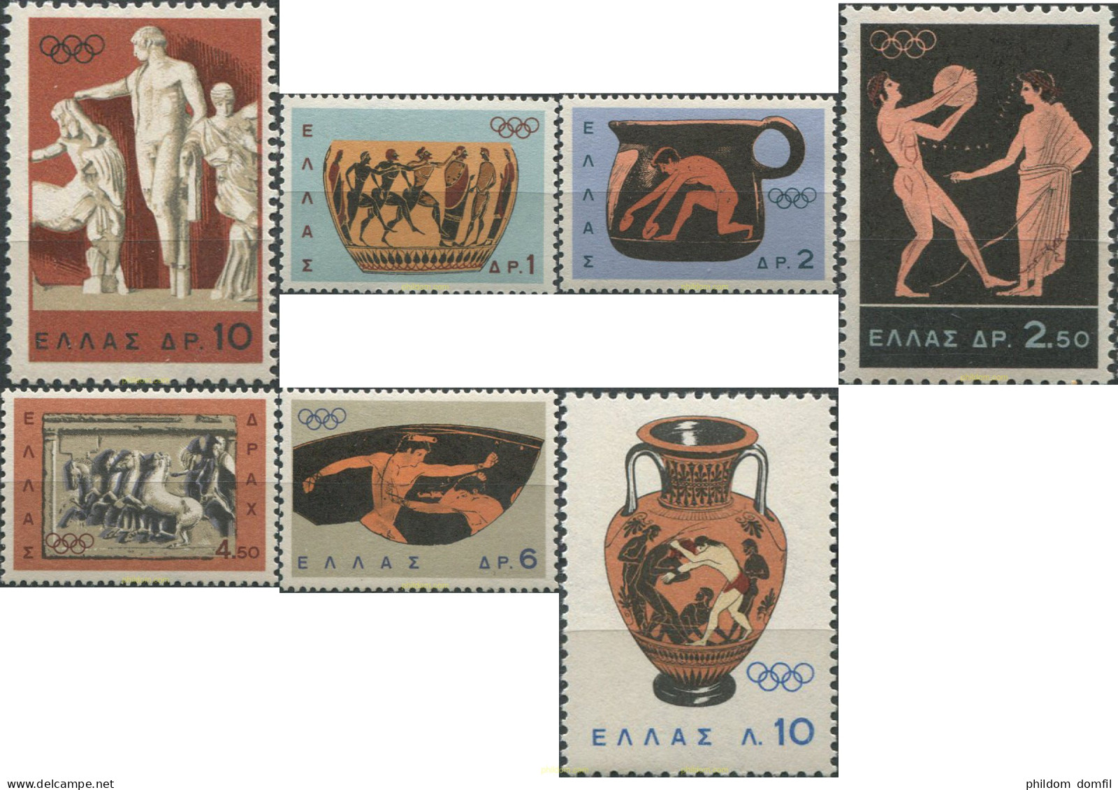 70810 MNH GRECIA 1964 18 JUEGOS OLIMPICOS VERANO TOKIO 1964 - Worstelen