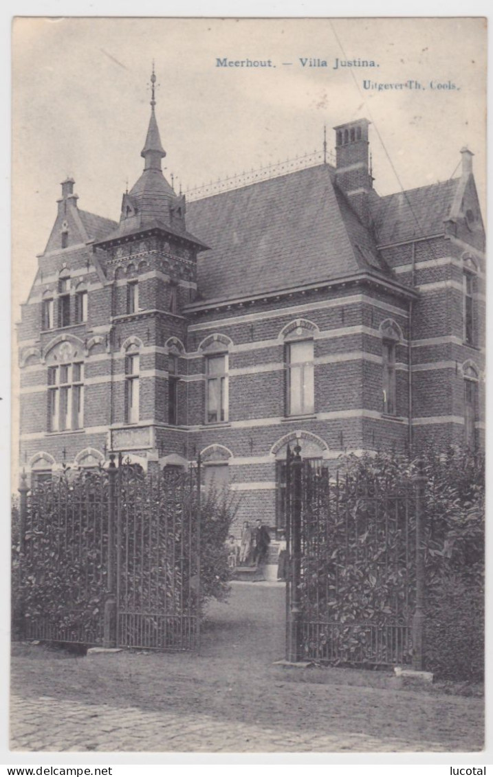 Meerhout - Villa Justina - 1908 - Uitgever Th. Cools - Meerhout