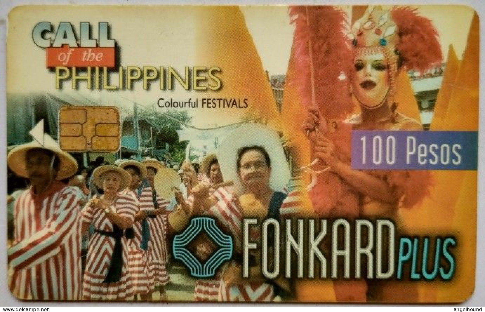 Philippines P100 " Colorfuk Festivals  ( Exp.date 11/30/98  Glossy Surface ) " - Philippines