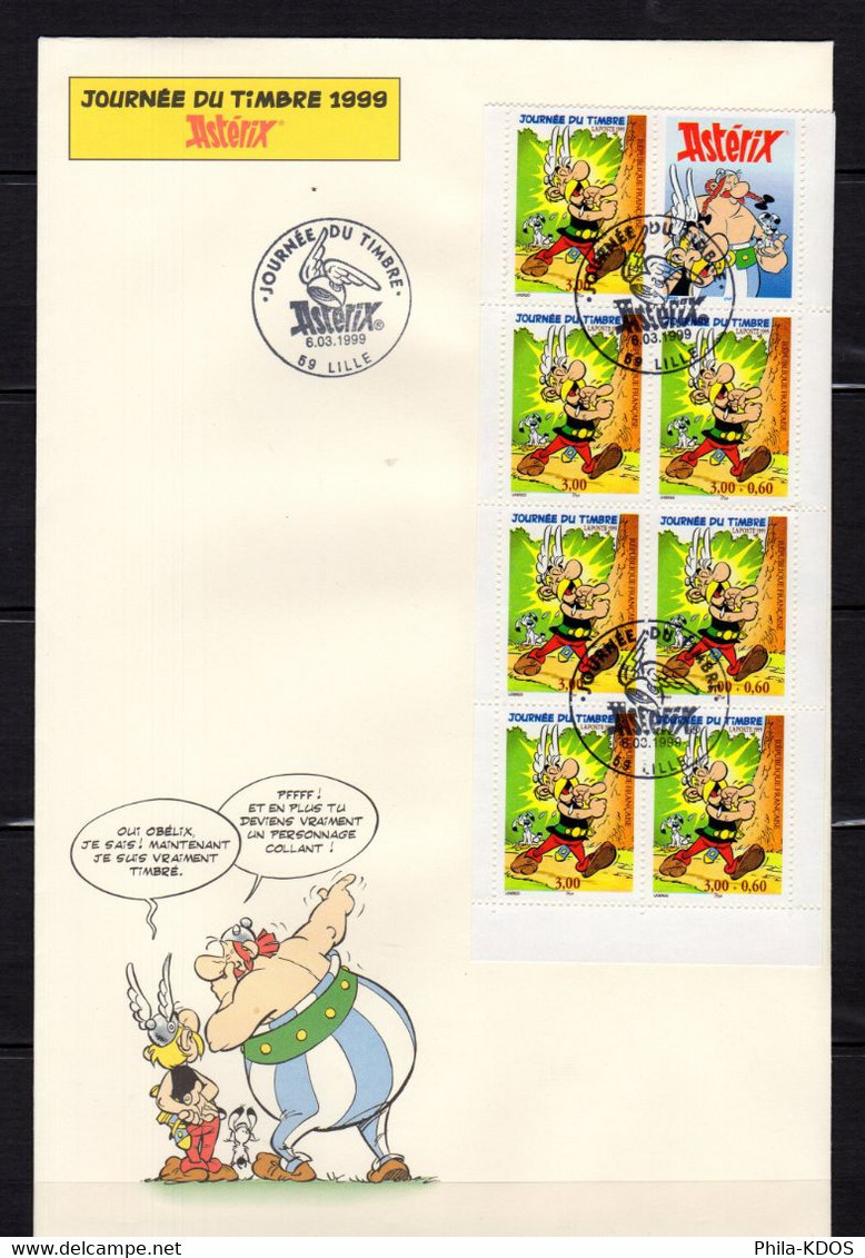 " ASTERIX "  Sur Enveloppe 1er Jour Grand Format De 1999 N° YT BC 3227. Parfait état. FDC - Comics