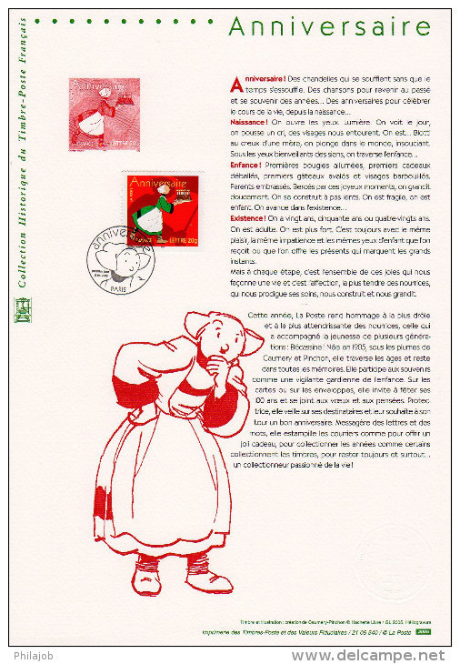 " BECASSINE " Sur Document Philatélique Officiel  De 2005. N° YT 3778. DPO - Comics