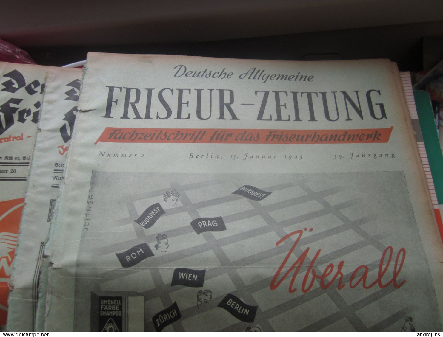 Deutsche Allgemeine Friseur Zeitung Fachzeitschrift Fur Das Friseurhandwerk Berlin 1943 WW2 Hairstyles, Hairstyles, Fash - Fashion