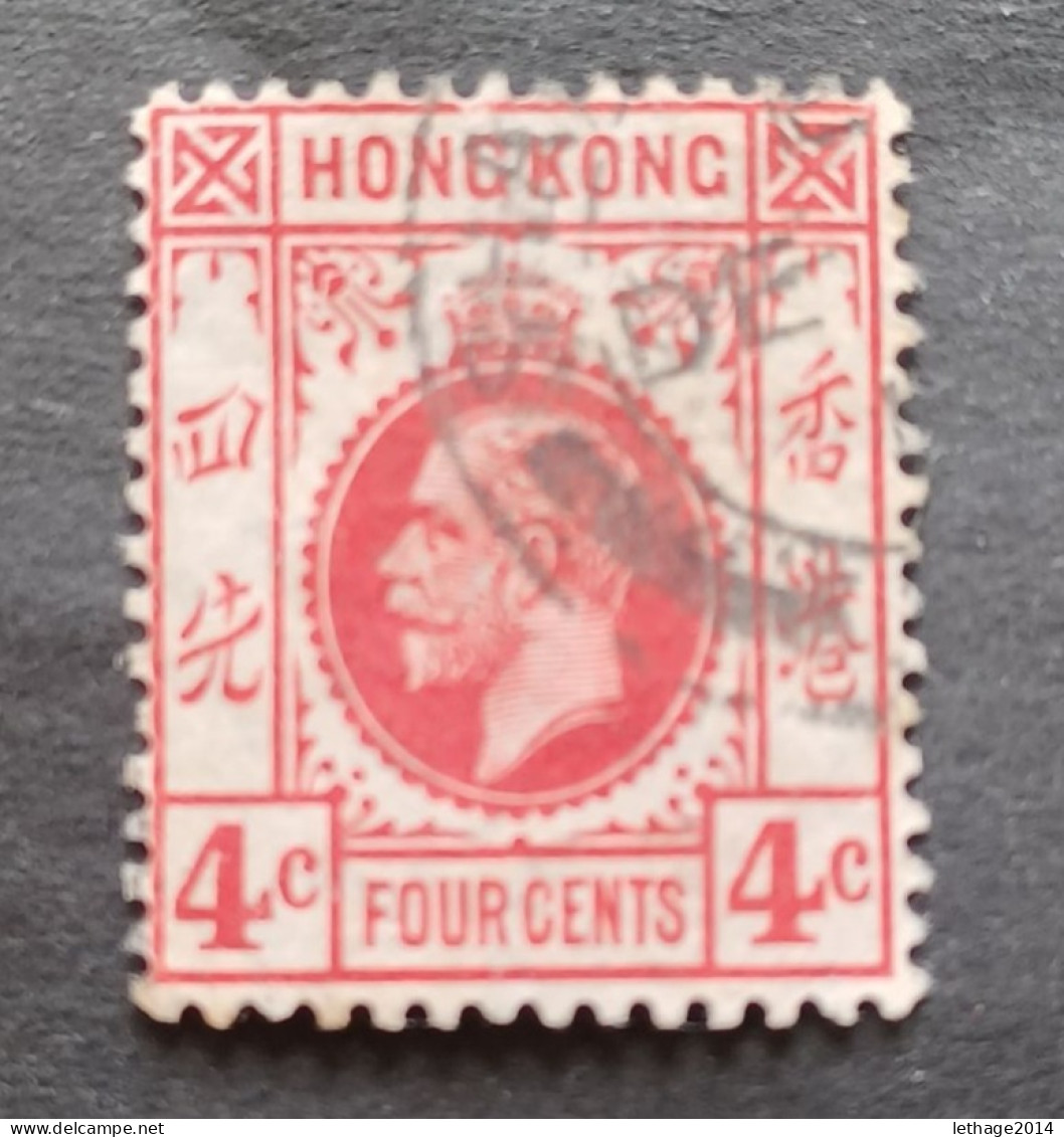 CHINA 中國 HONG KONG 1912 King George V Of The United Kingdom - Usados