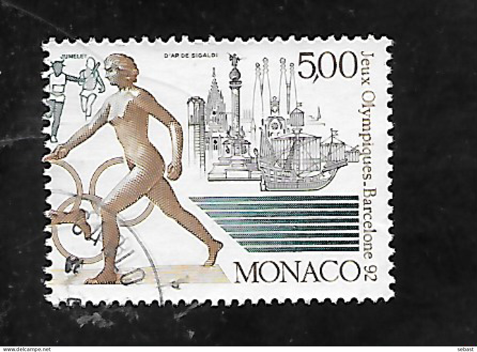 TIMBRE OBLITERE DE MONACO DE 1991 N° YVERT 1773 - Gebraucht