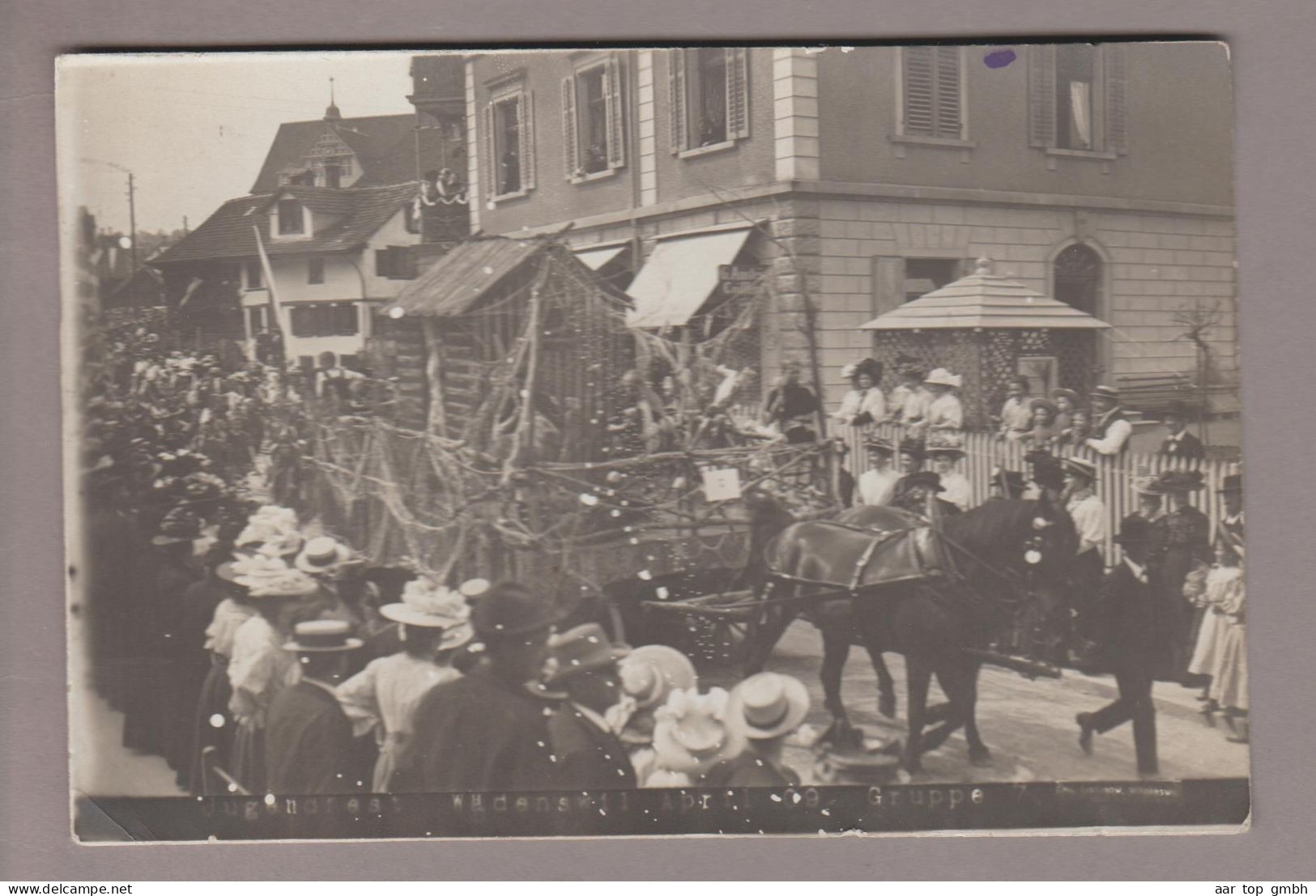 CH ZH Wädenswil 1909-05-05 Jugendfest Gruppe 7 Foto - Wädenswil