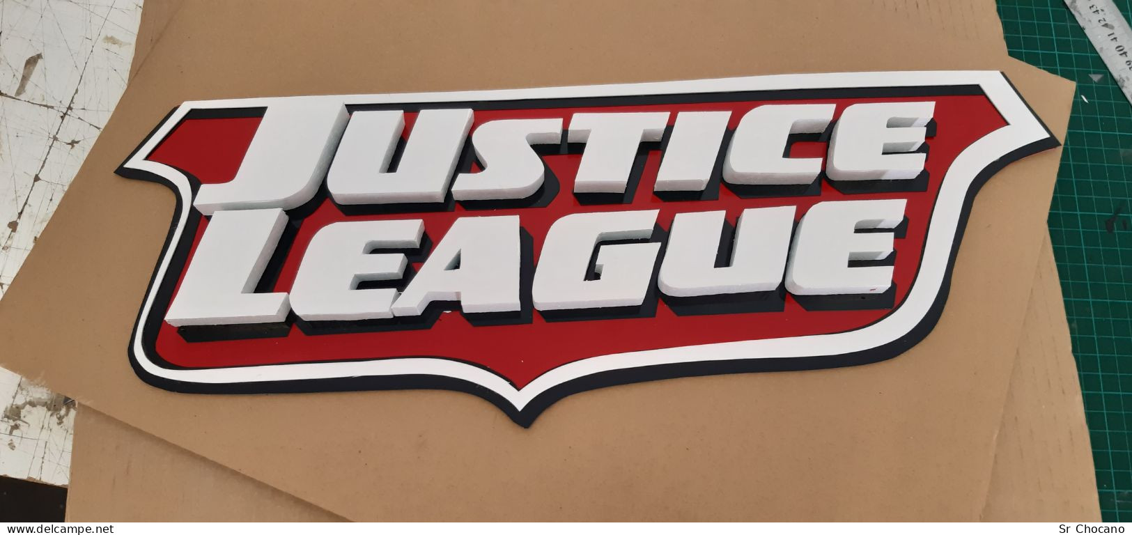 CARTEL JUSTICE LEAGUE.Handmade - Otros Accesorios