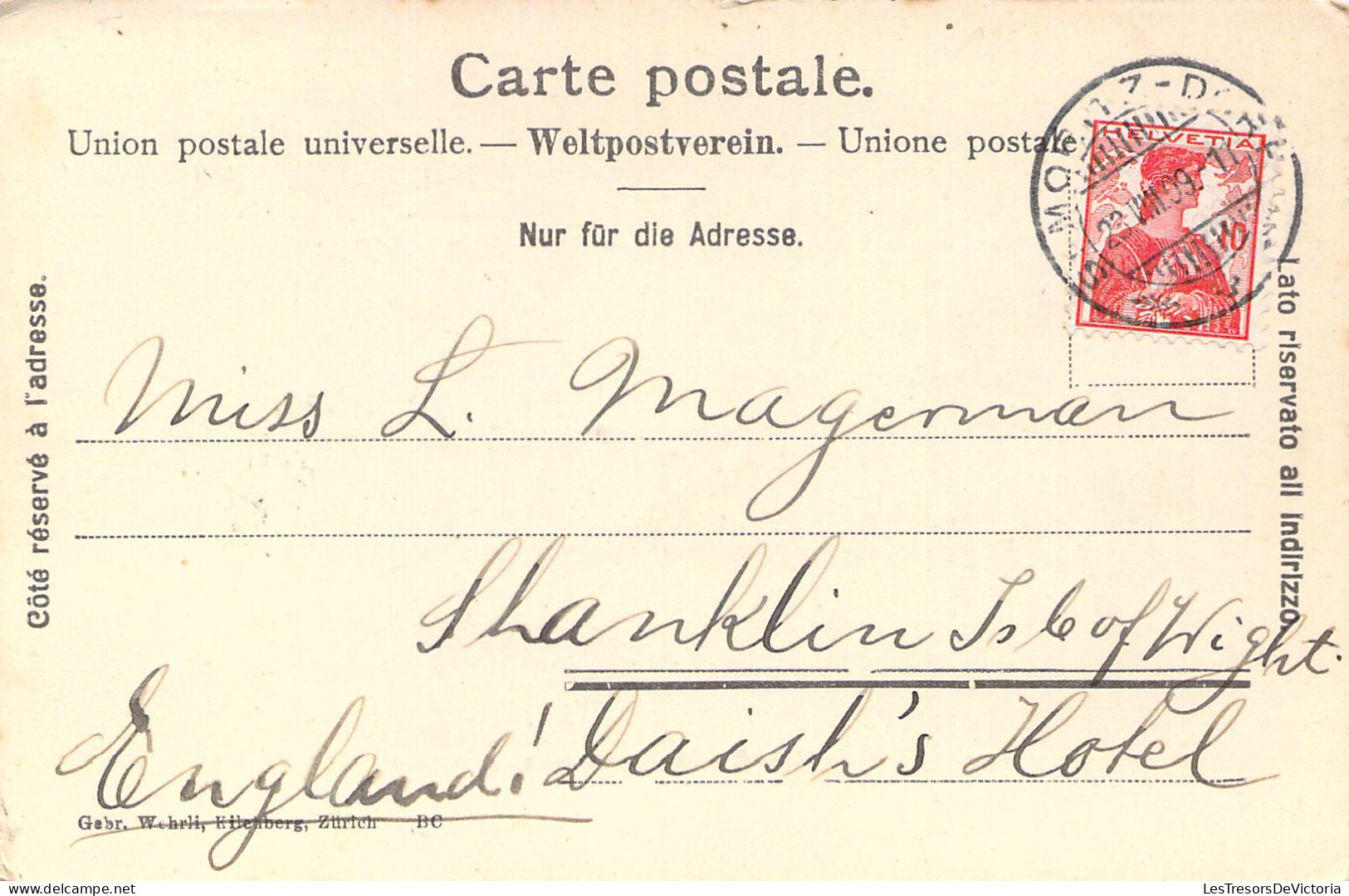 SUISSE - Am St Moritzersee - 6555 - Bateau - Carte Postale Ancienne - Saint-Moritz