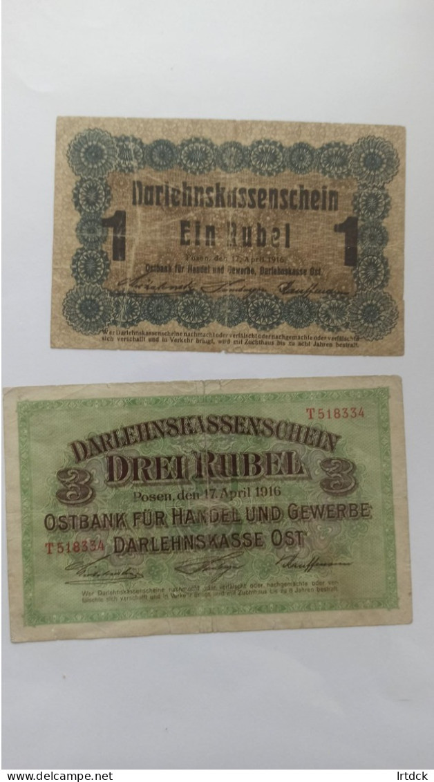 Billets Allemand 1ère Guerre - Collections