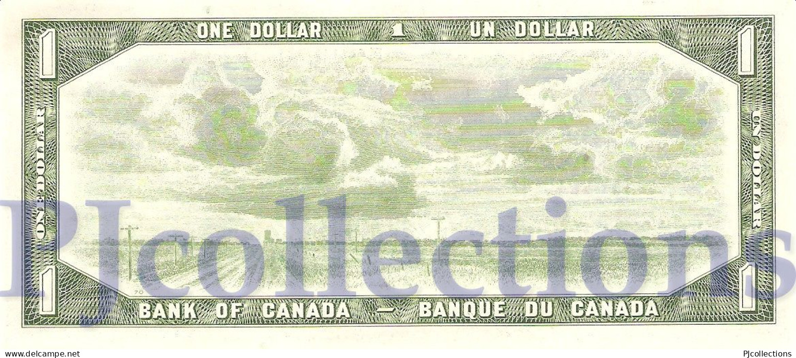 CANADA 1 DOLLAR 1954 PICK 74b AU/UNC - Canada