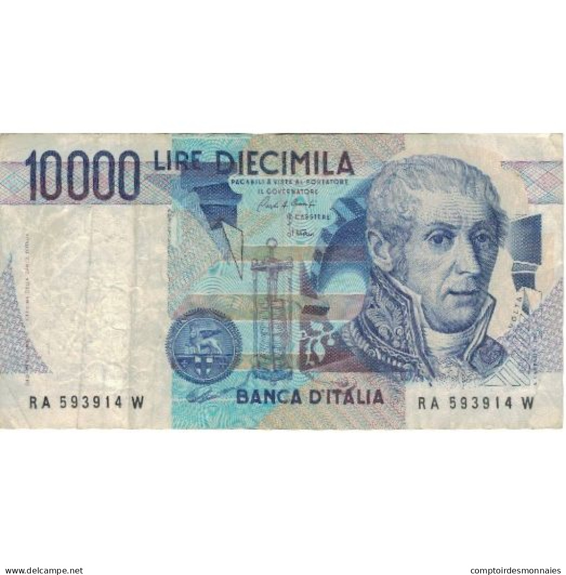 Billet, Italie, 10,000 Lire, 1984-09-03, KM:112a, TTB - 10.000 Lire