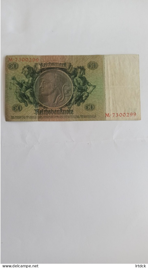 Billet Allemagne 50 Reichsmark  1933 - 50 Reichsmark