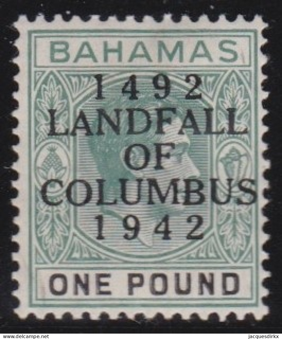 Bahamas     .    SG    .   175 Thick Paper  (2 Scans)       .     *      .    Mint-hinged - 1859-1963 Colonia Británica