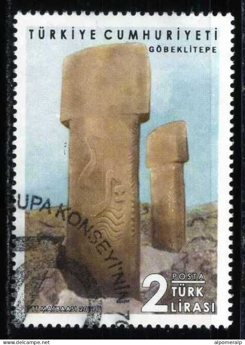 Türkiye 2019 Mi 4479 Megaliths From Göbeklitepe |  Archaeology | Monuments - Used Stamps