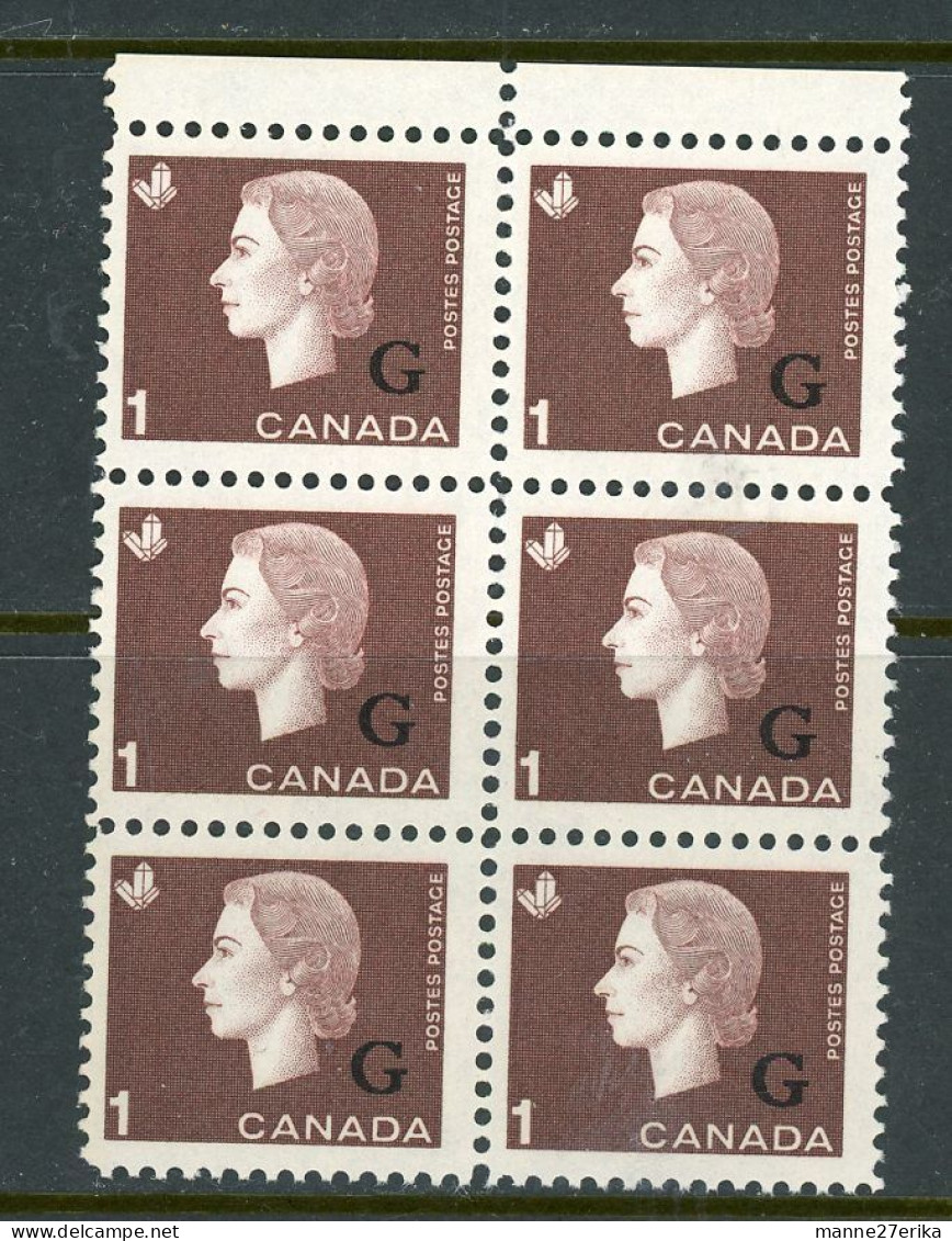 -Canada-1963   MNH **  Overprinted 'G' - Overprinted