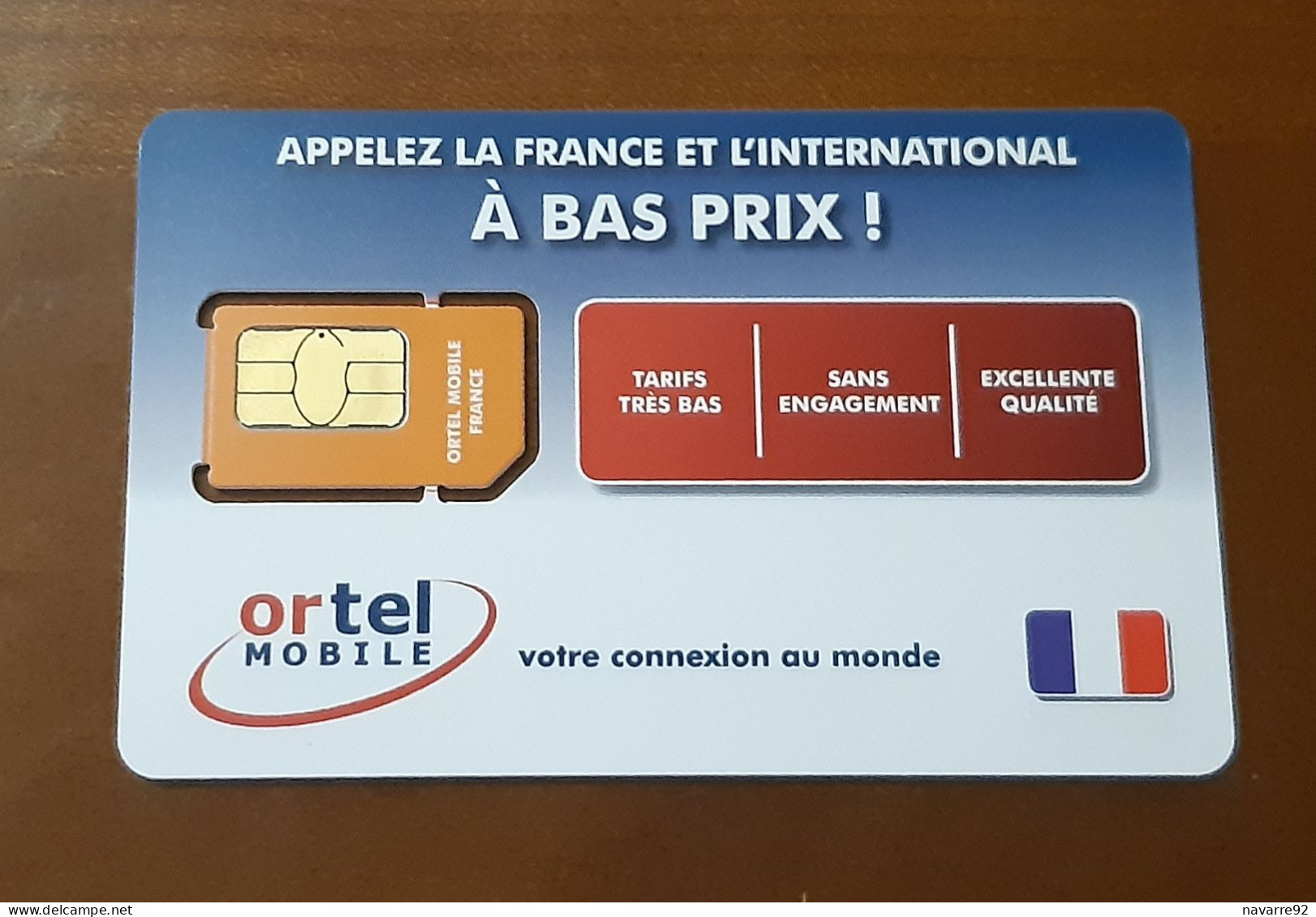 CARTE A PUCE GSM SIM ORTEL MOBILE T.B.E !!! - Sonstige & Ohne Zuordnung