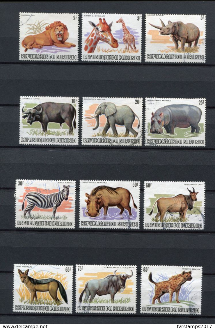 Burundi - 1982 - OCB 879/88; 890/91 - Used Oblitéré  - Dieren Afrika Animaux Fauna Animals Mammals - Very Rare !! - Gebruikt