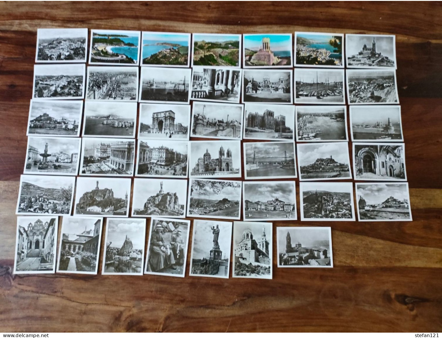 Lot de cartes postales semi modernes - France = 952 - Monde = 163 - + 212 petites cartes - Toutes photographiées