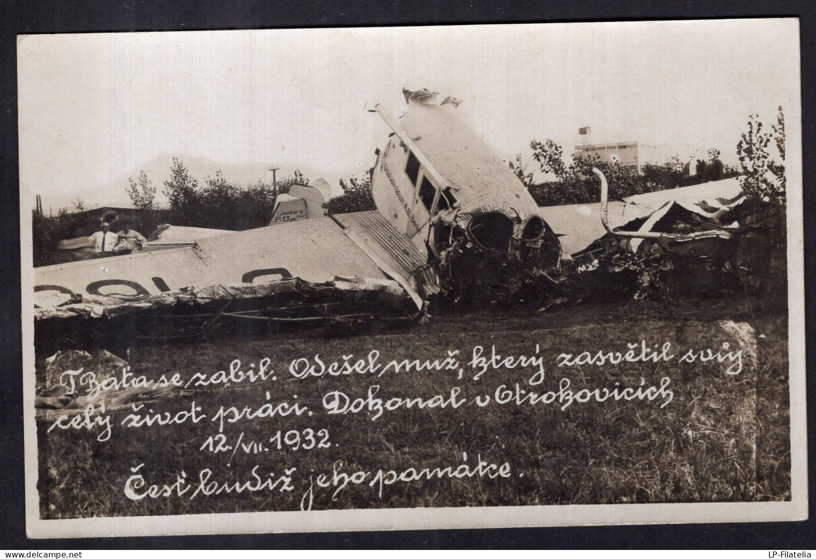 Česká Republika - 1932 - Otrokovice - Junker JU52 Crashed - Ongevalen