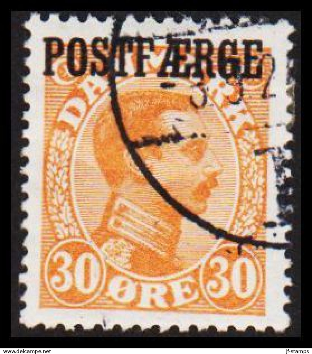 1922. Parcel Post (POSTFÆRGE). Chr. X. 30 Øre Orange. (Michel PF6) - JF531170 - Colis Postaux