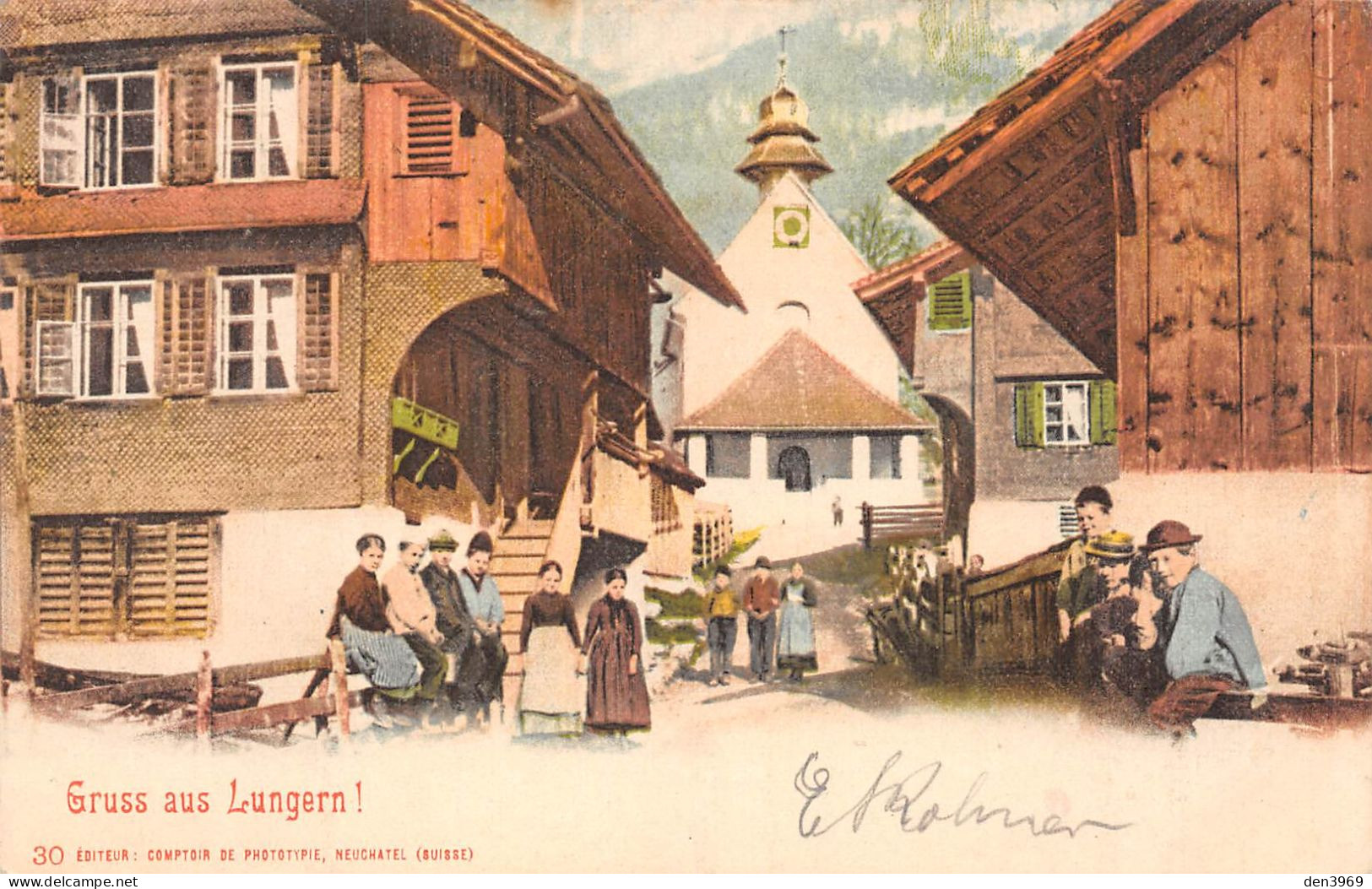 Suisse - OW - Gruss Aus LUNGERN ! - Précurseur Voyagé 1902 (voir Les 2 Scans) - Lungern