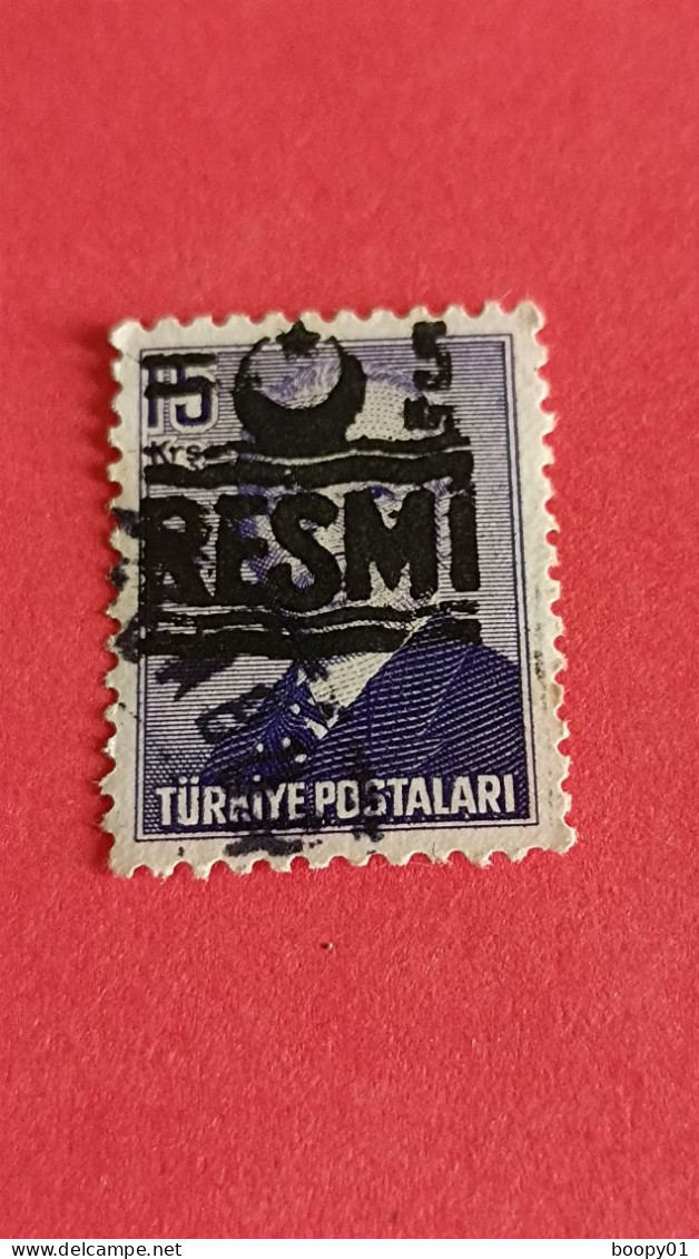 TURQUIE - TÛRKIYE - Timbre 1955 : Chefs D'Etat - Président Ismet INÖNÜ - Surchargé RESMI - Oblitérés