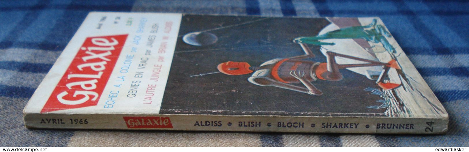 Revue GALAXIE N°24 : James Blish, Brian Aldiss, ... - Opta 1966 - Assez Bon état (plis) - Fiction