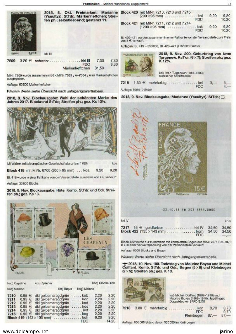 Michel Catalogue France + Andorra /Fr./ 2019 Via PDF On CD, 552 Pages, 237 MB - France