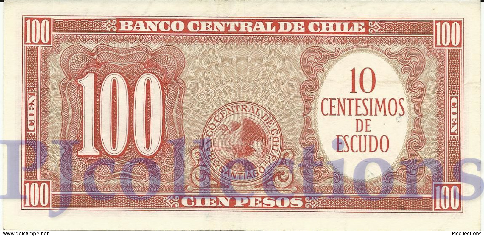 CHILE 10 CENTESIMOS 1960/1961 PICK 127a AUNC - Chile