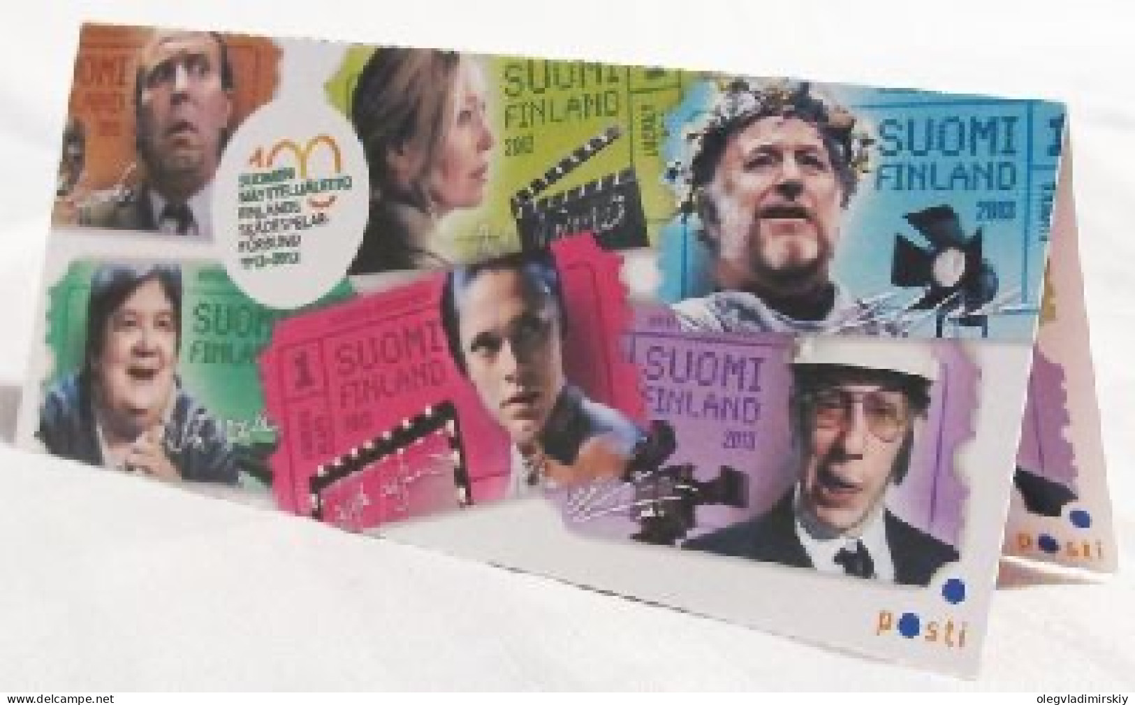 Finland 2013 Union Of Theater And Cinema Actors 100 Ann Set Of 6 Stamps In Booklet Mint - Ongebruikt