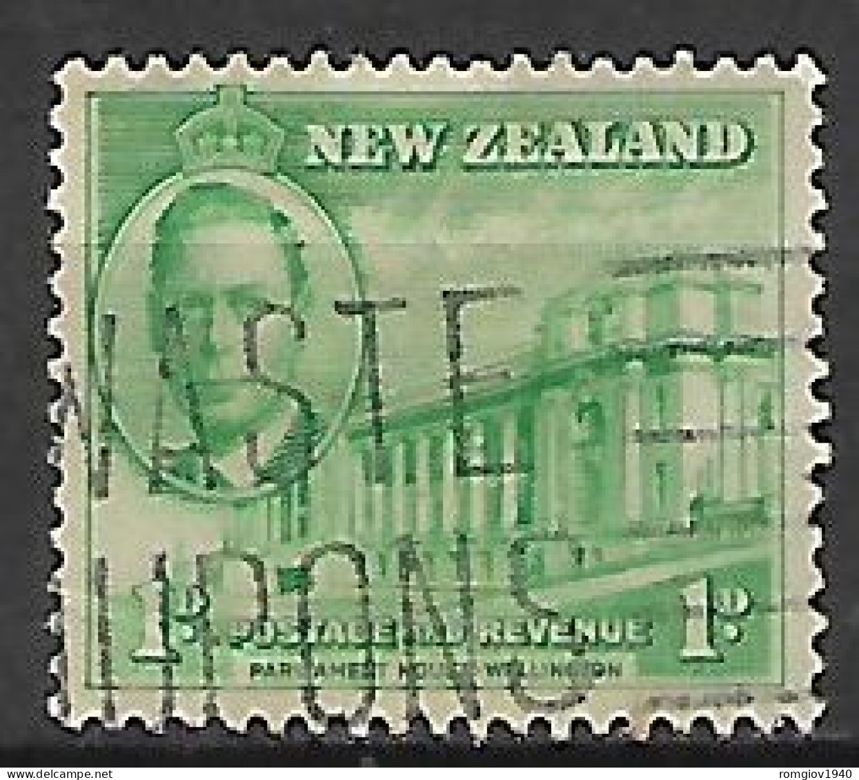 NUOVA ZELANDA  1945  ANNIVERSARIO DELLA VITTORIA  UNIF. 324 USATO VF - Unused Stamps