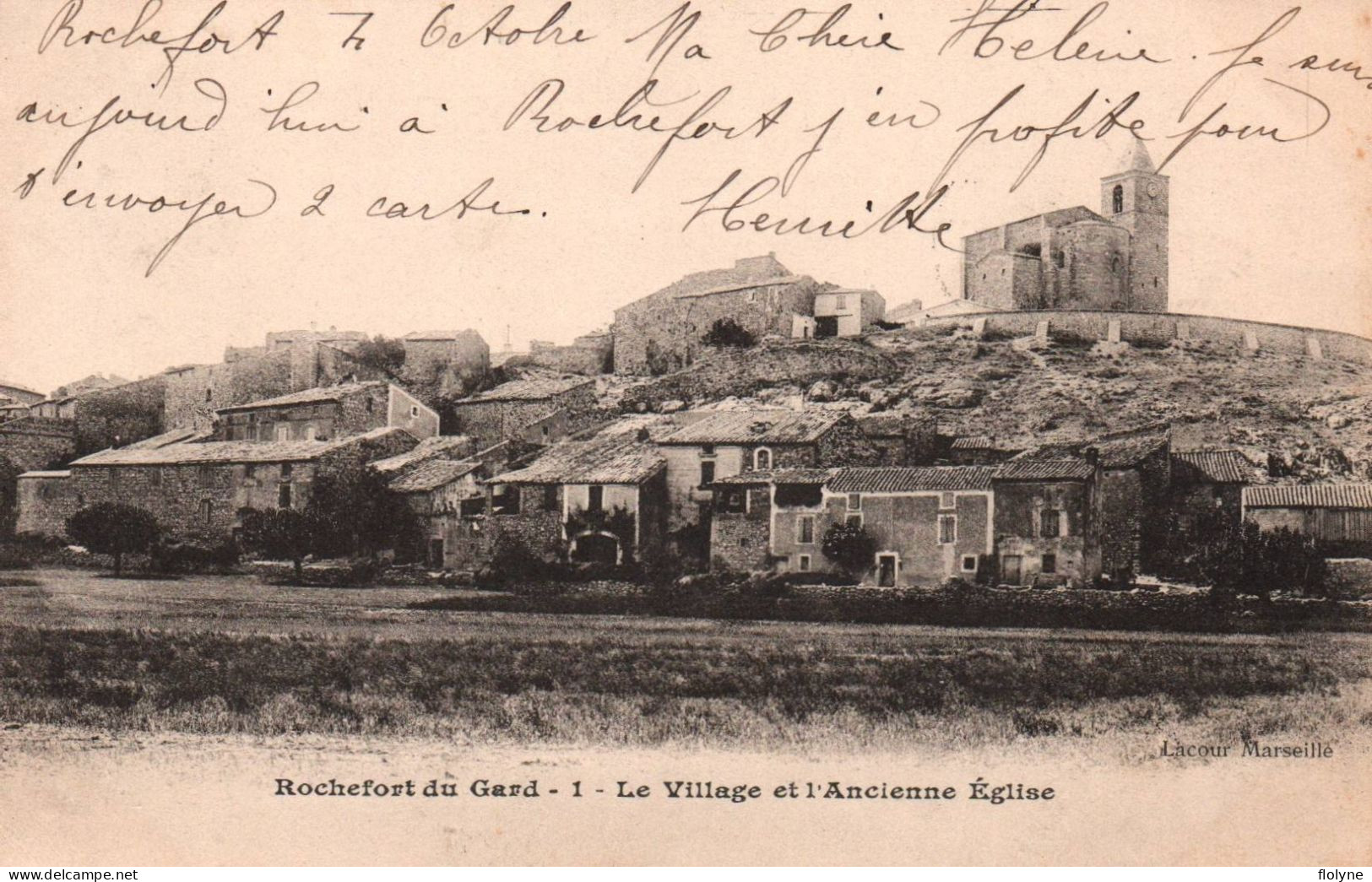 Rochefort Du Gard - Le Village Et L'ancienne église - Rochefort-du-Gard