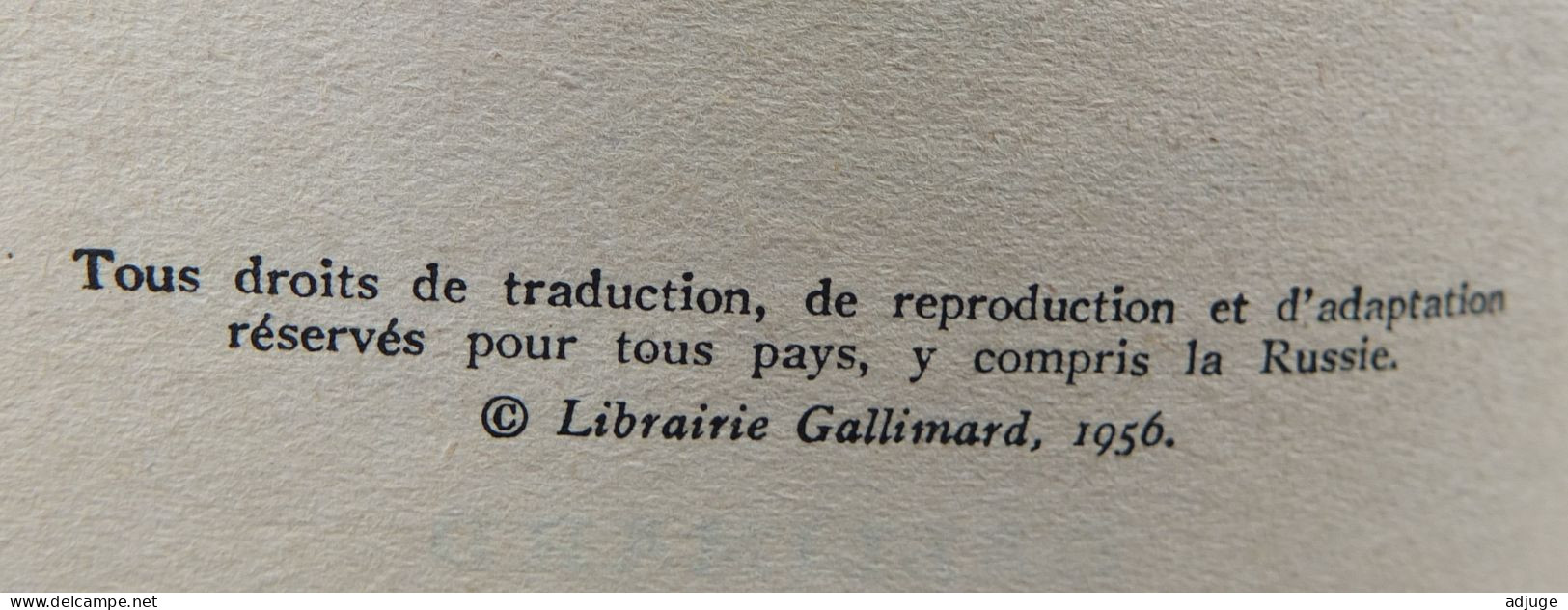 Le Gorille Se Met à Table -  AL. Dominique _Série Noire N°347* Edition Originale :1956- Ed. SEPE ** - NRF Gallimard