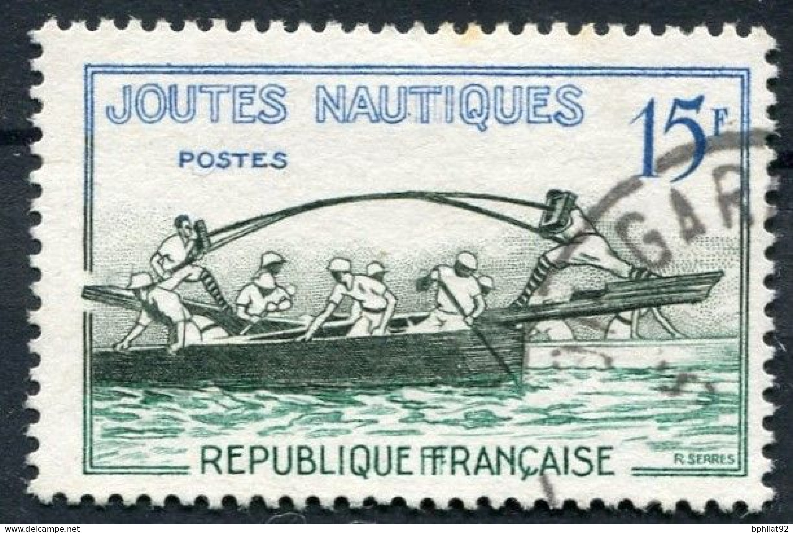 !!! N°1162b JOUTES NAUTIQUES AVEC DOUBLE F OBLITERE - Oblitérés