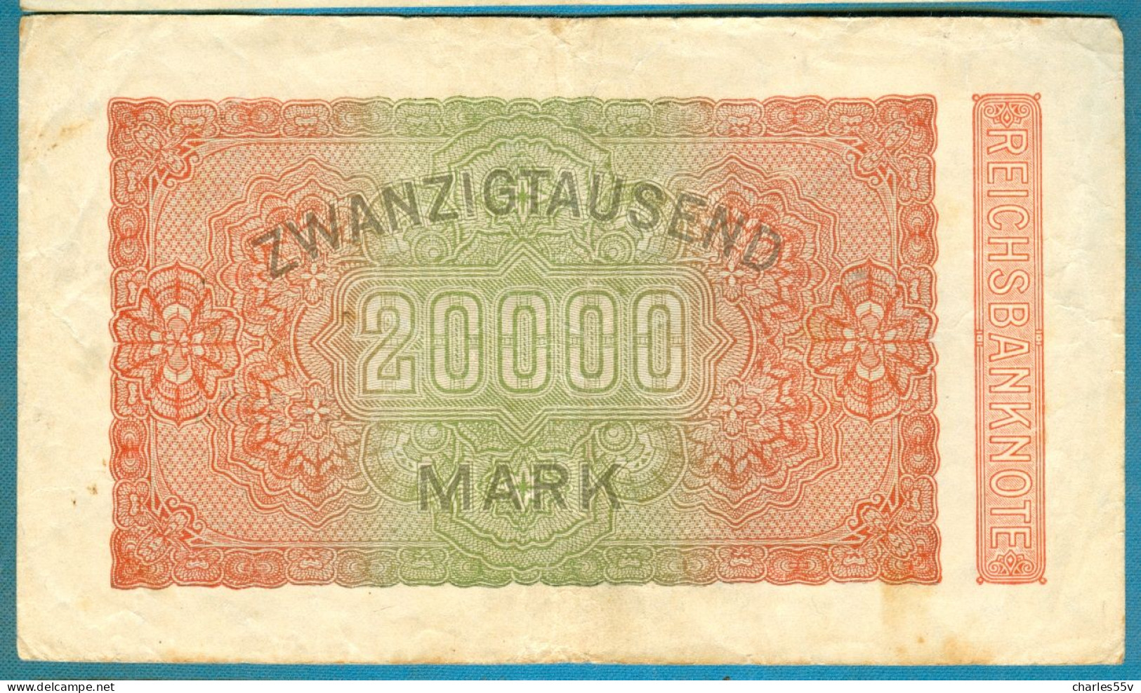 20000 Mark 20.2.1923 Serie L-PR Wmk."Wellen" - 20.000 Mark