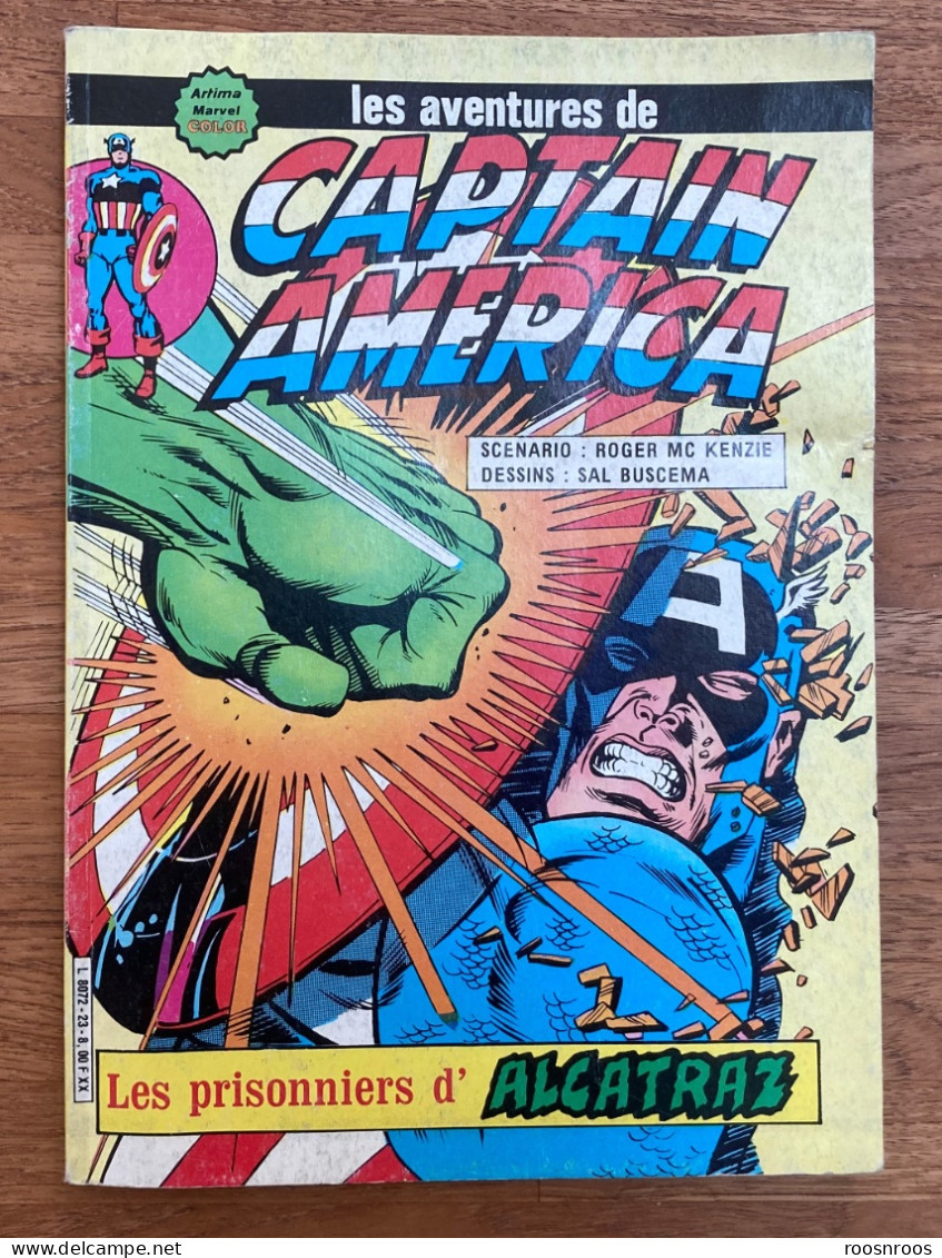 BD CAPTAIN AMERICA - LES PISONNIERS D'ALCATRAZ - 1983 - MARVEL ARTIMA COLOR - Marvel France