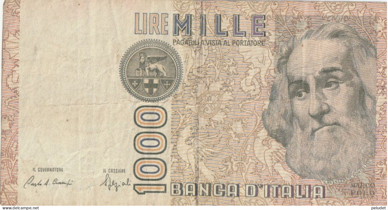 Italia Italy Italie 1000 Lires 1982 - 1000 Liras