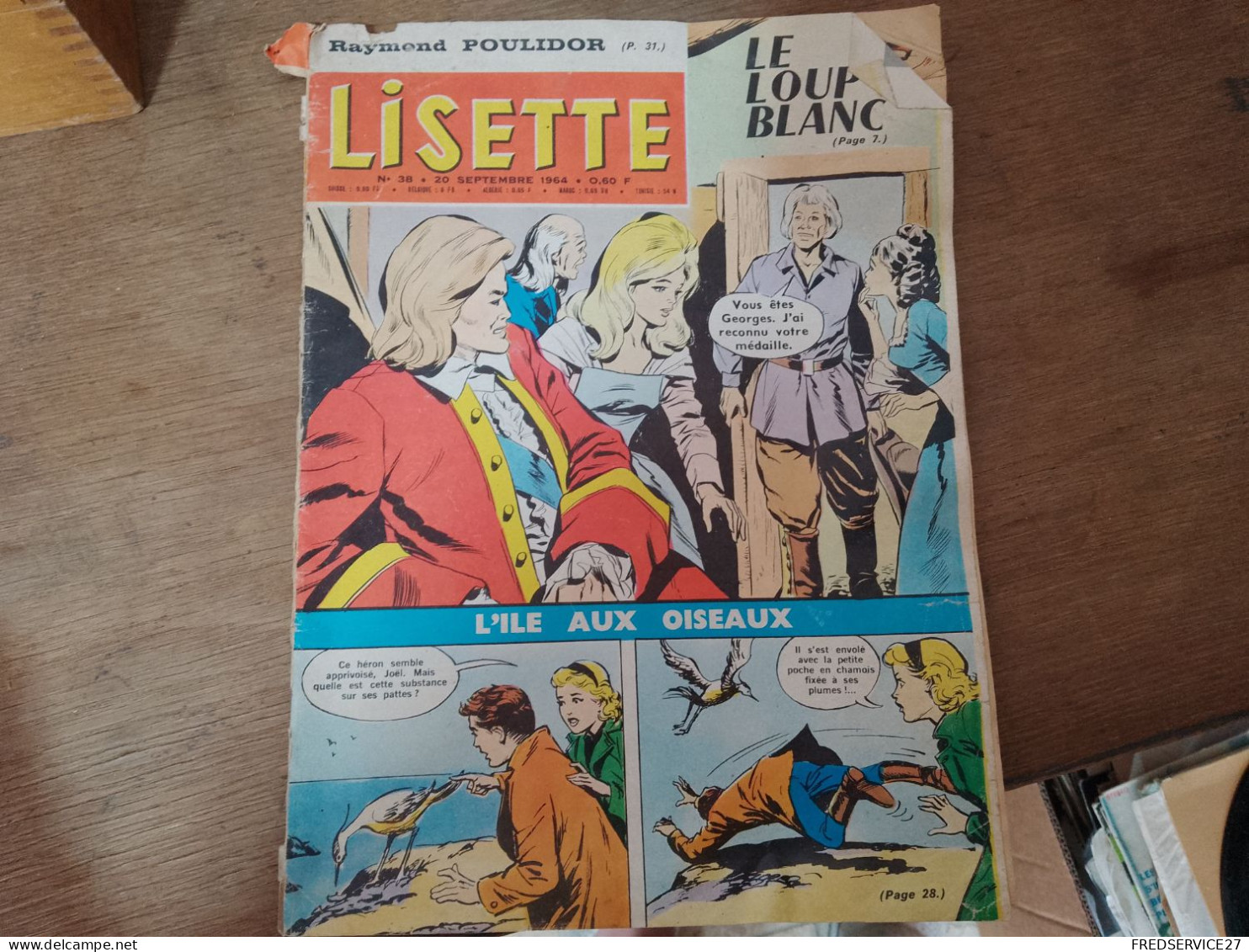 92 //  LISETTE / L'ILE AUX OISEAUX / N° 38 / 1964 - Lisette