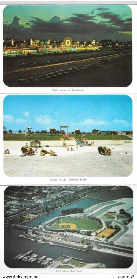 Daytona - Florida - 14 Offiicial Views DAYTONA BEACH - ORMOND BEACH - Souvenir Folder - Carnet Dépliant  Souvenir - Daytona